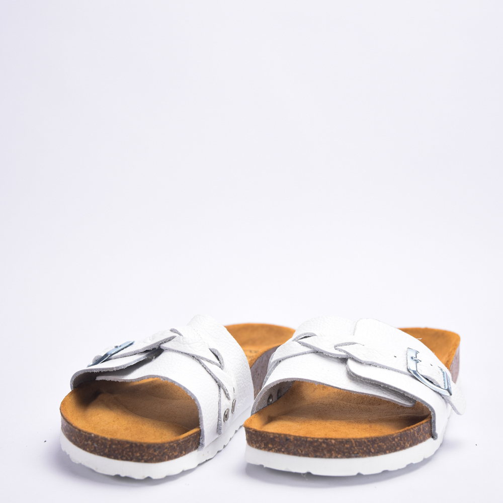  BIRKSBOT  CUIR BLANC