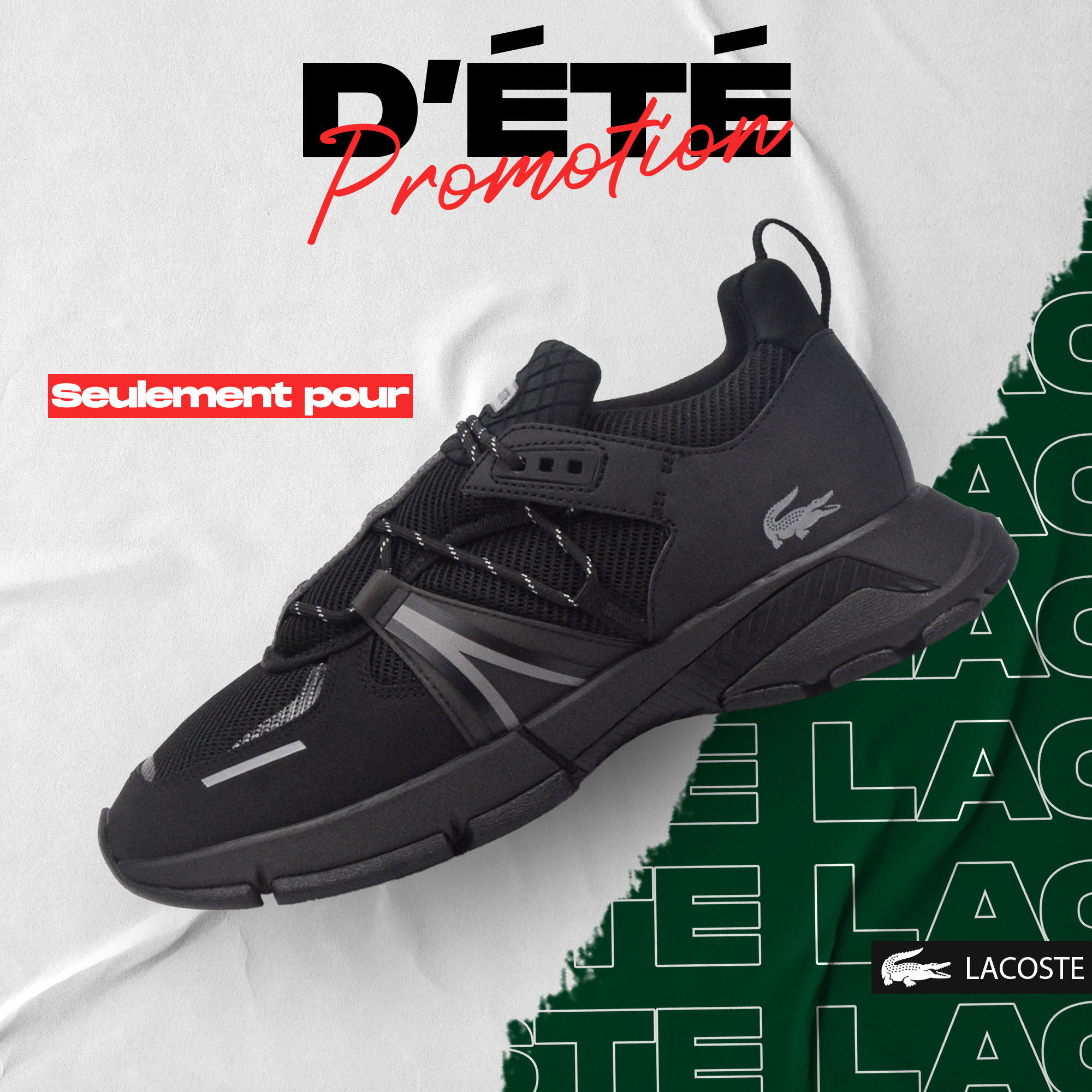 LACOSTE BLK/BLK