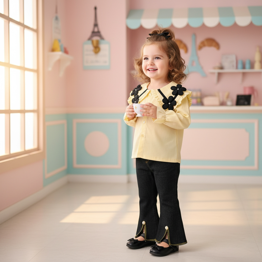 ENSEMBLE 2 pcs t-shirt JAUNE