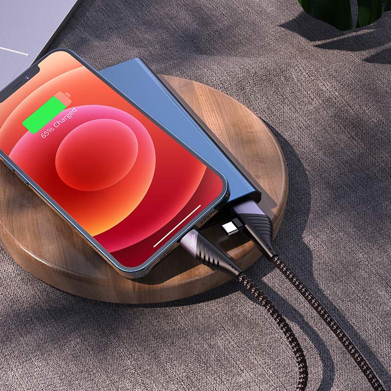 Câble 2-en-1 USB  Type-C vers Lightning U95 Freeway PD