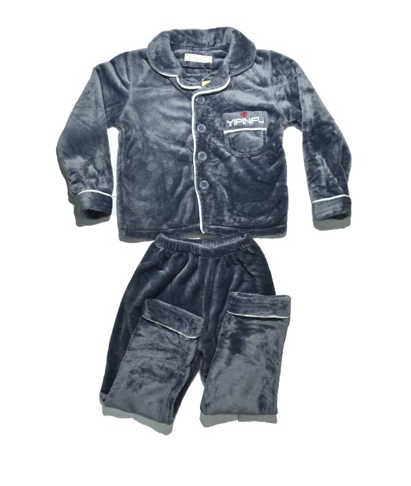 pyjama fourrure gris - yipinfu-