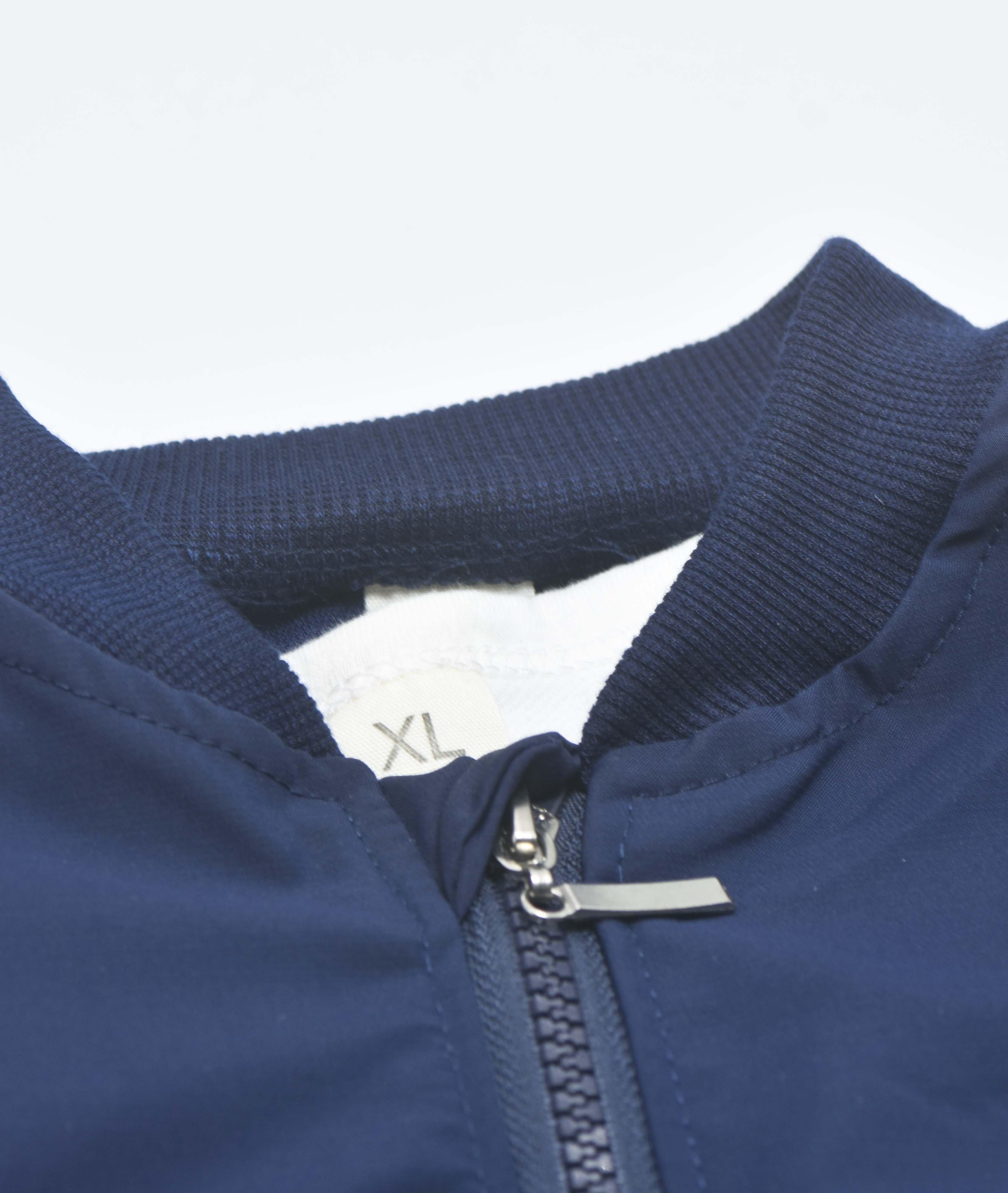 ENSEMBLE 3 PIECES- VESTE BLEU AVEC LE JAUNE 