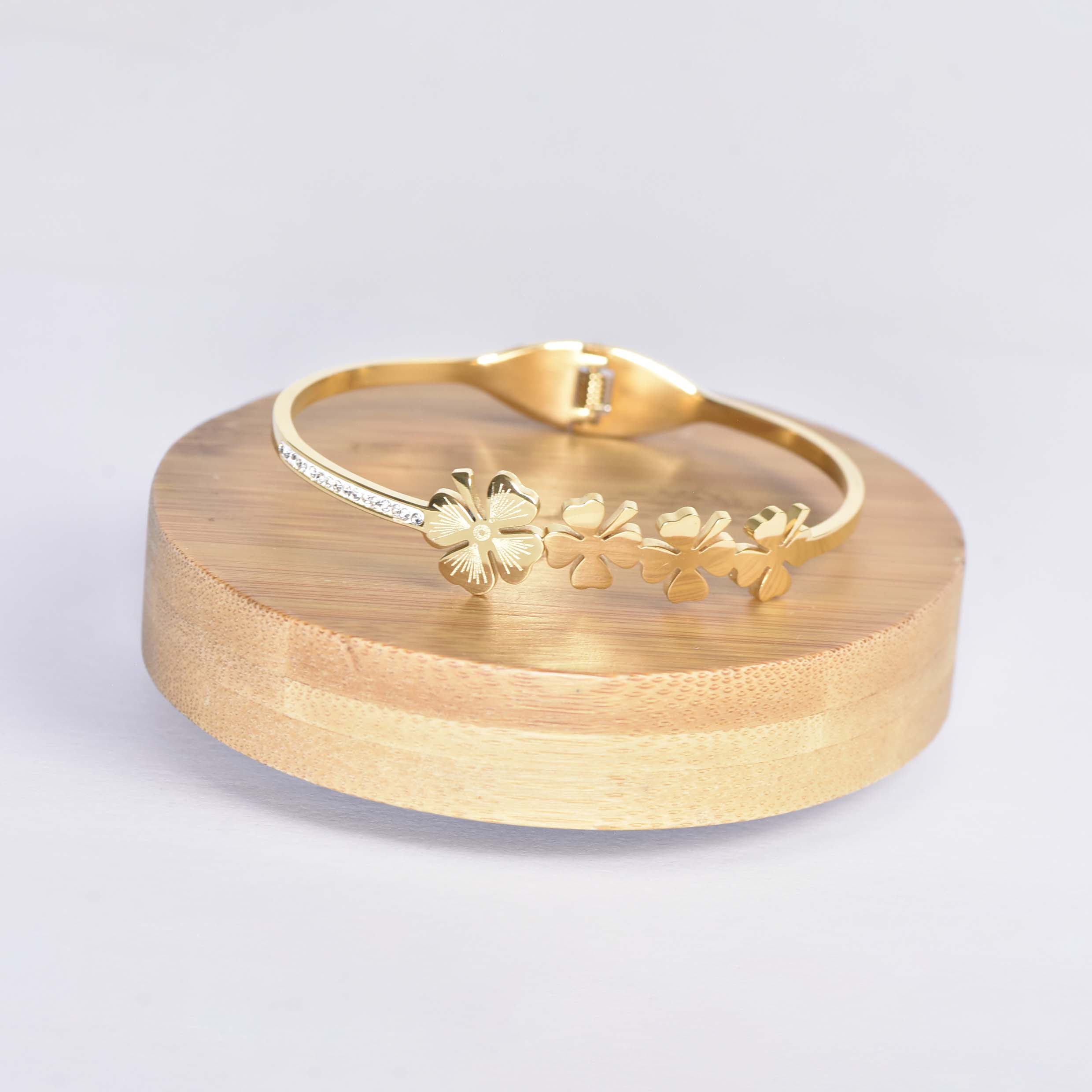 BRACELET TRÈFLE QUADRUPLE BONHEUR