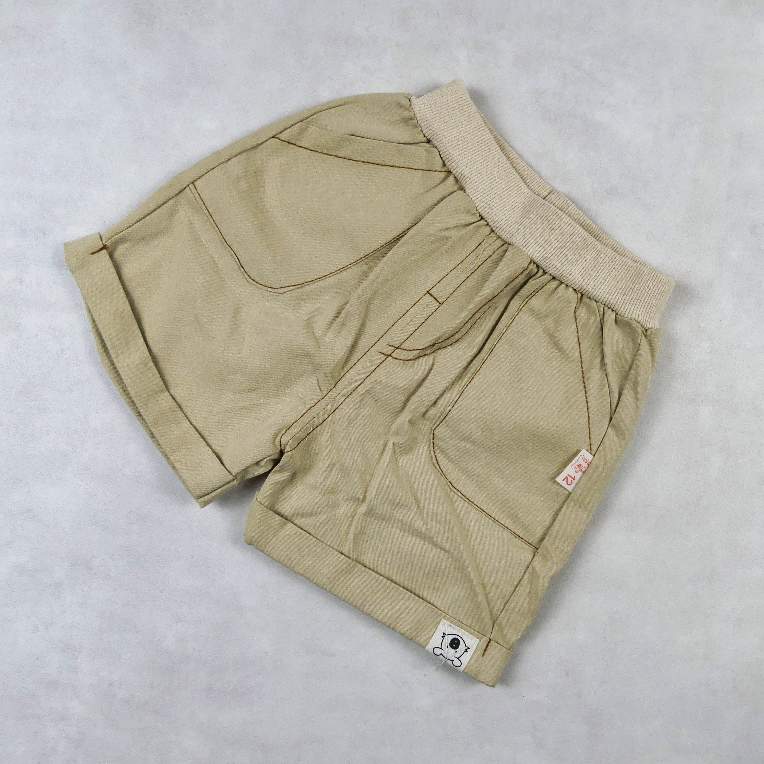 ENSEMBLE POLO ROSE AVEC SHORT MOUTARD MOTIF - BEAR-