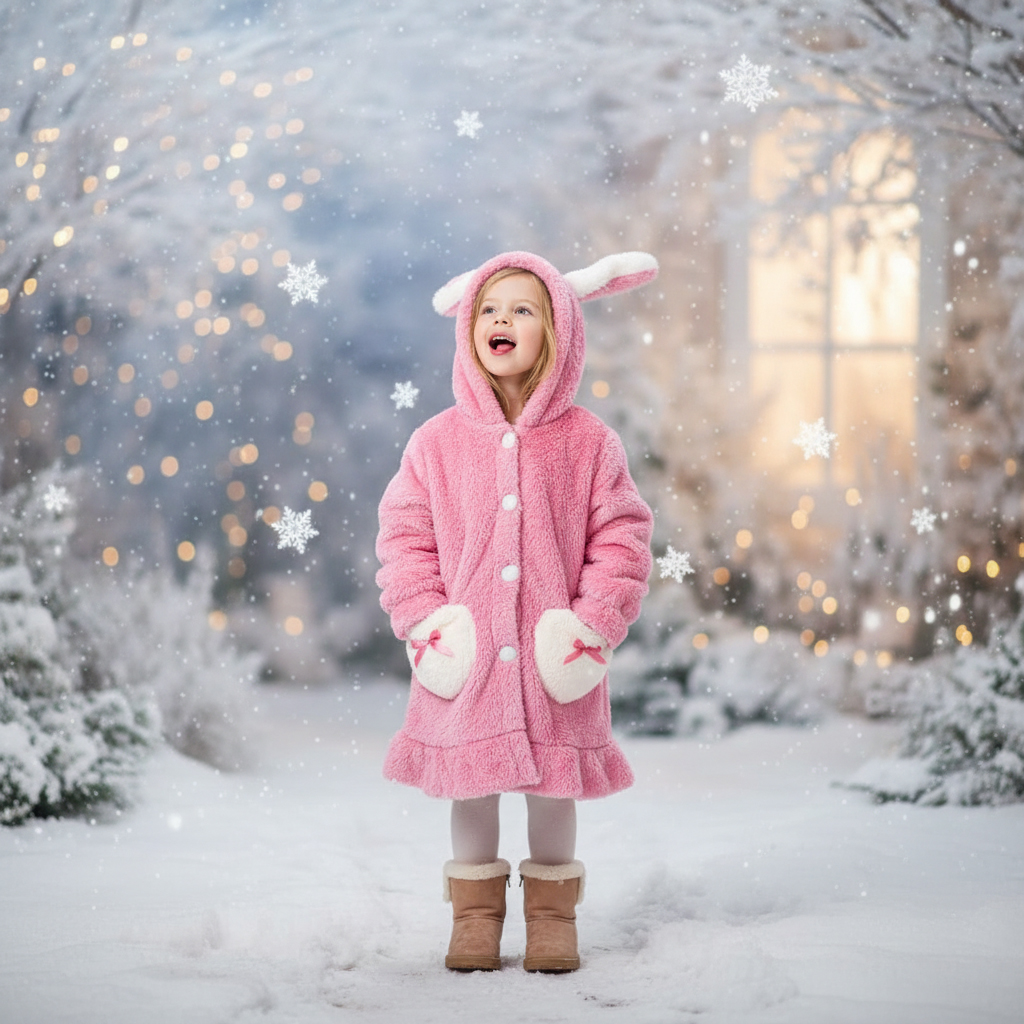 robe fourrure rose foncé (lapin)