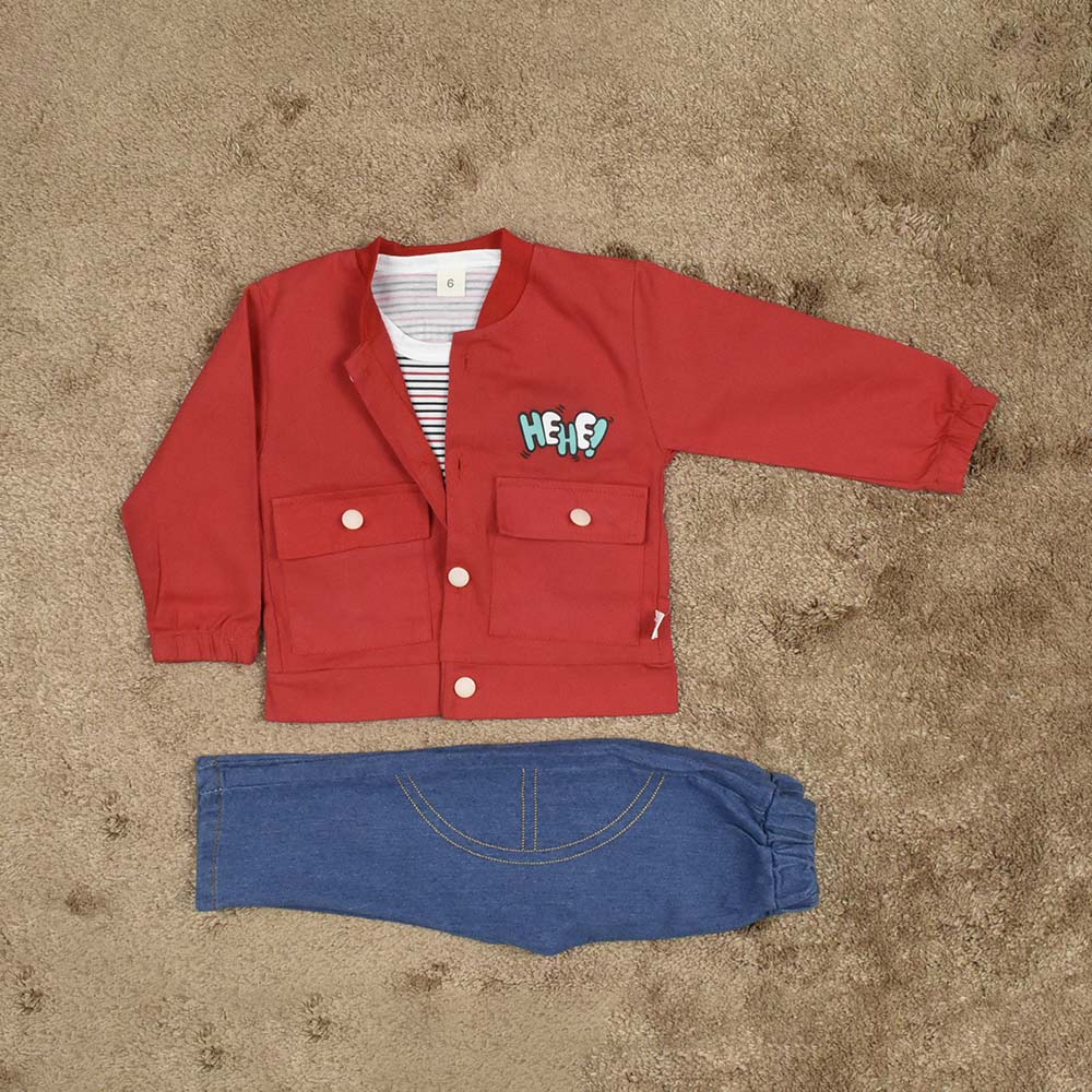 ENSEMBLE Dino rouge 3pcs