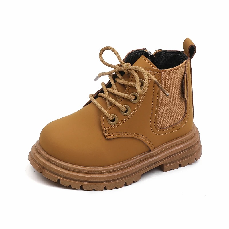 Bottes coordonnantes à lacets Marron Enfants 