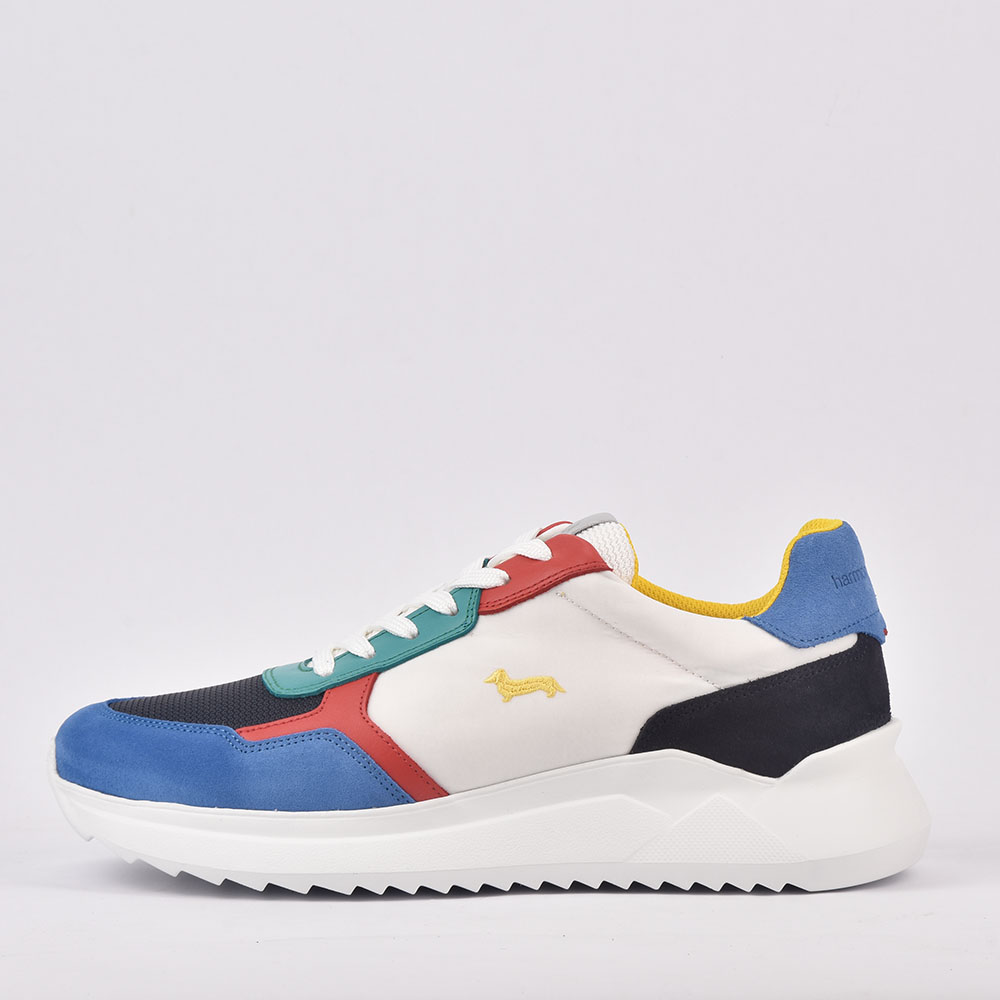 HARMONT AND BLAINE SCARPA UOMO CAMOSCIO AZZURRO 