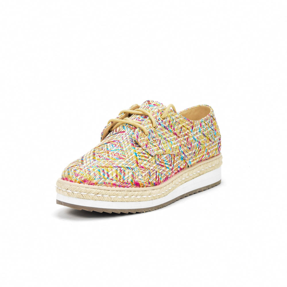 ANDRÉ ESPADRILLES FEMME HARMONICA TEXTILE BEIGE