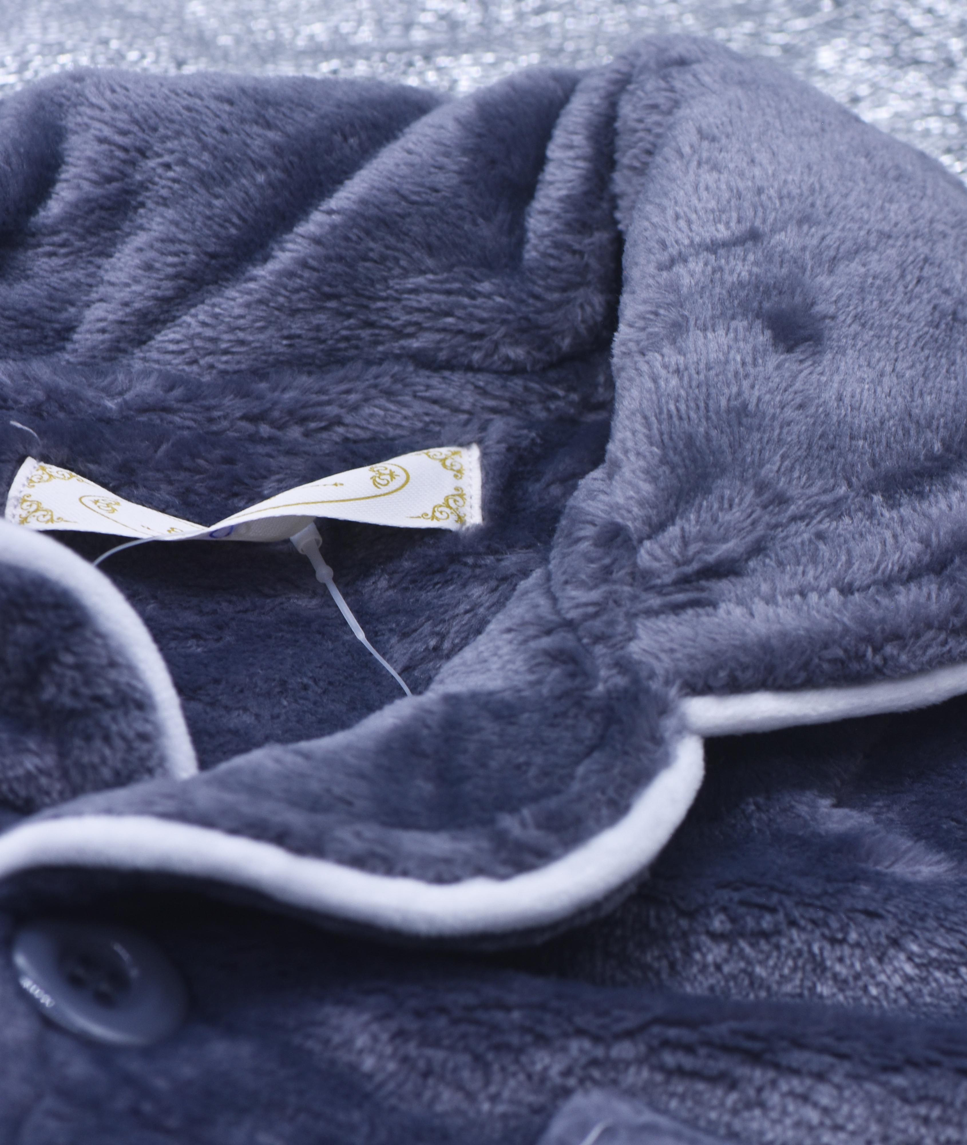 pyjama fourrure gris - yipinfu-