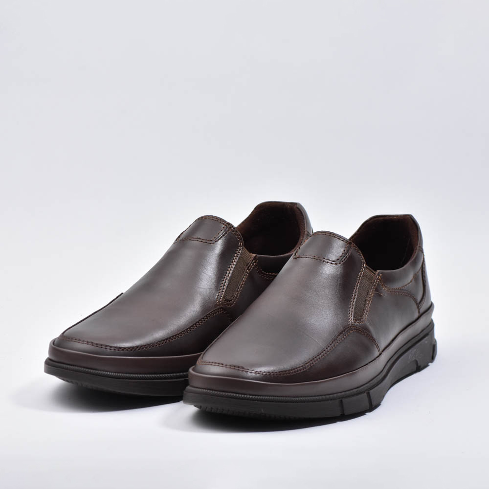 MOCASSINS CUIR MARRON