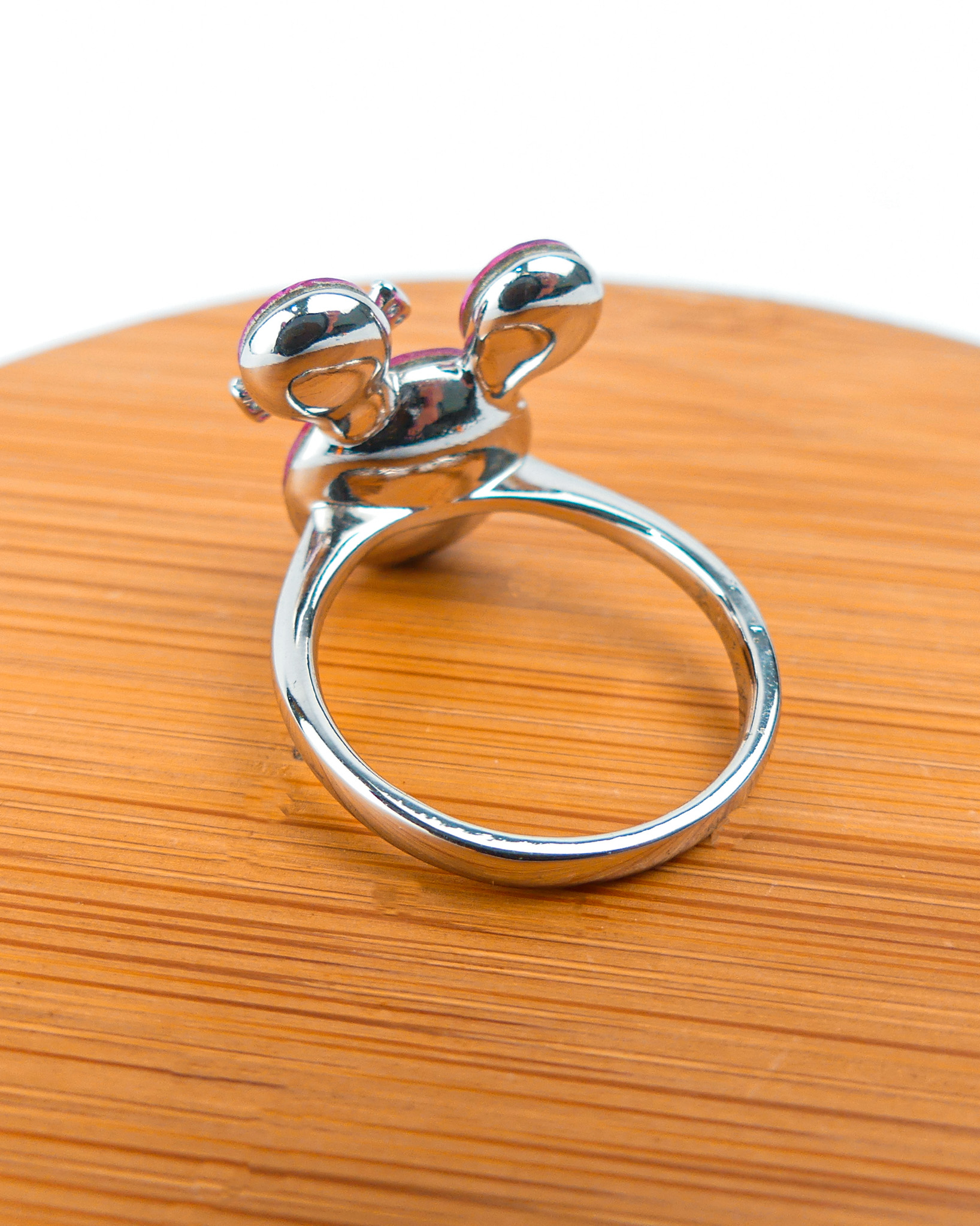 bague mickey mousse rose 