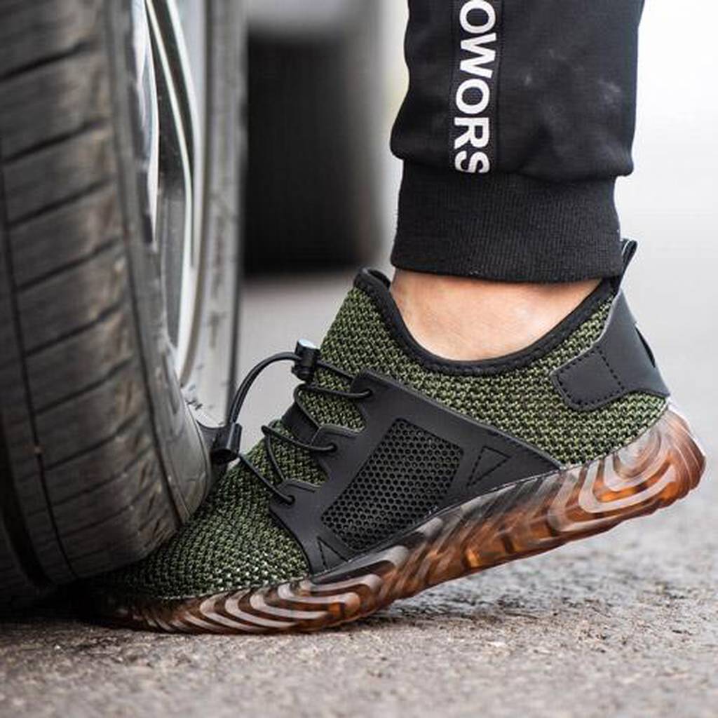 chaussures homme -stripes vert