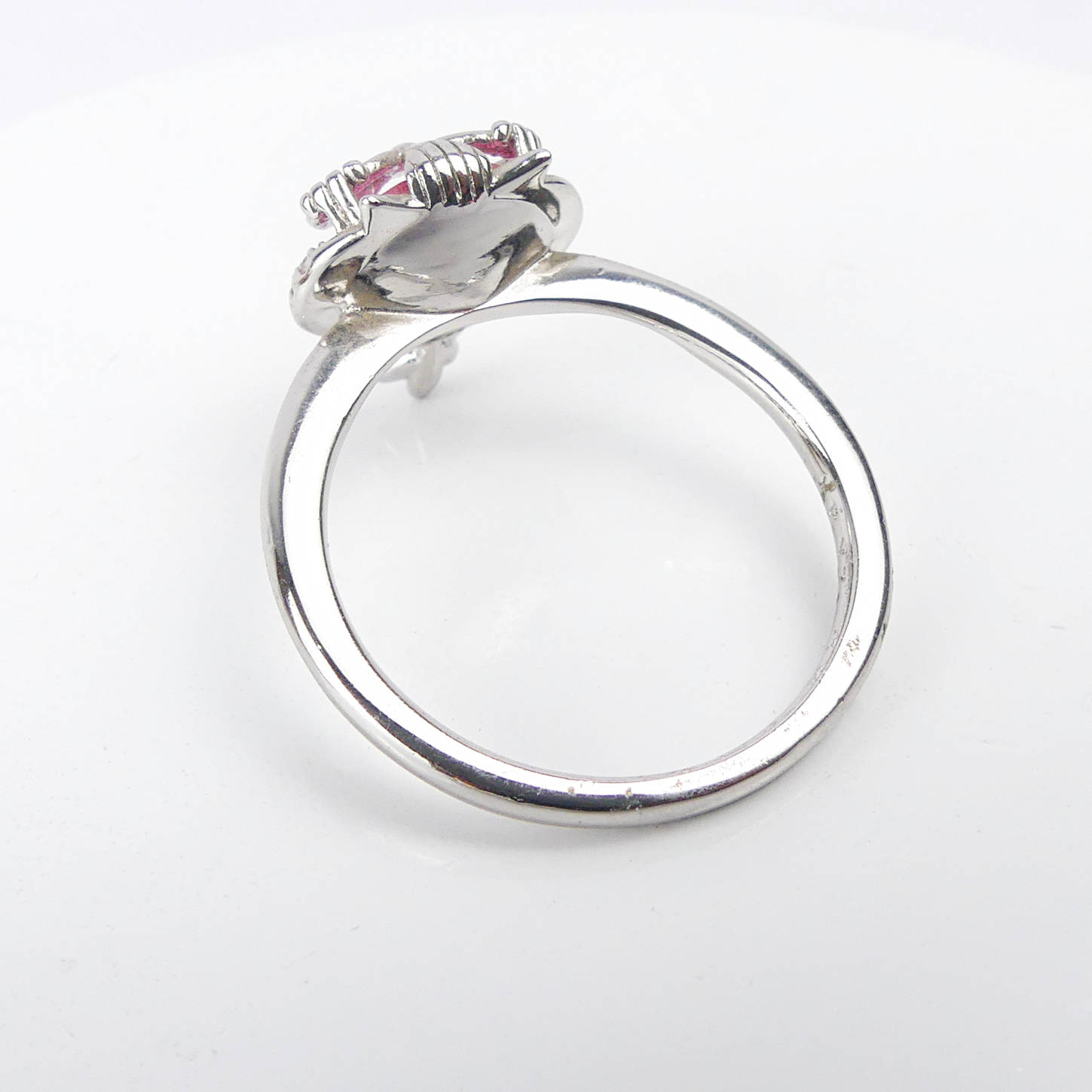 bague pierre hibou rose