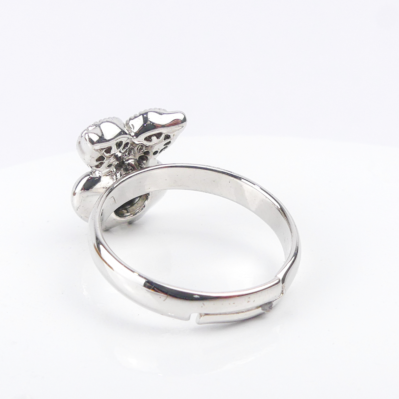 bague pierre hibou verte reflé 