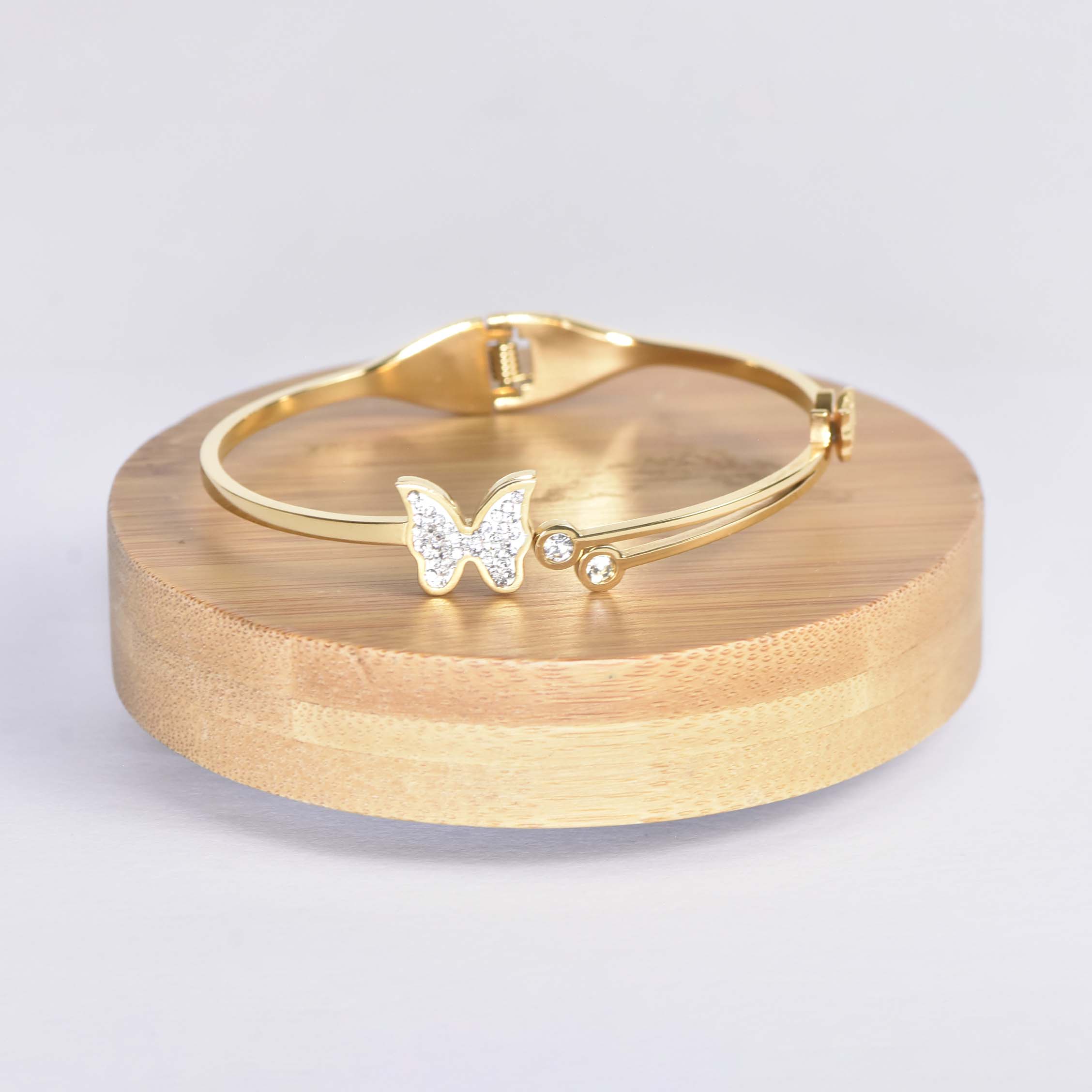 BRACELET LUMIÈRE DE PAPILLIONS DORÉ