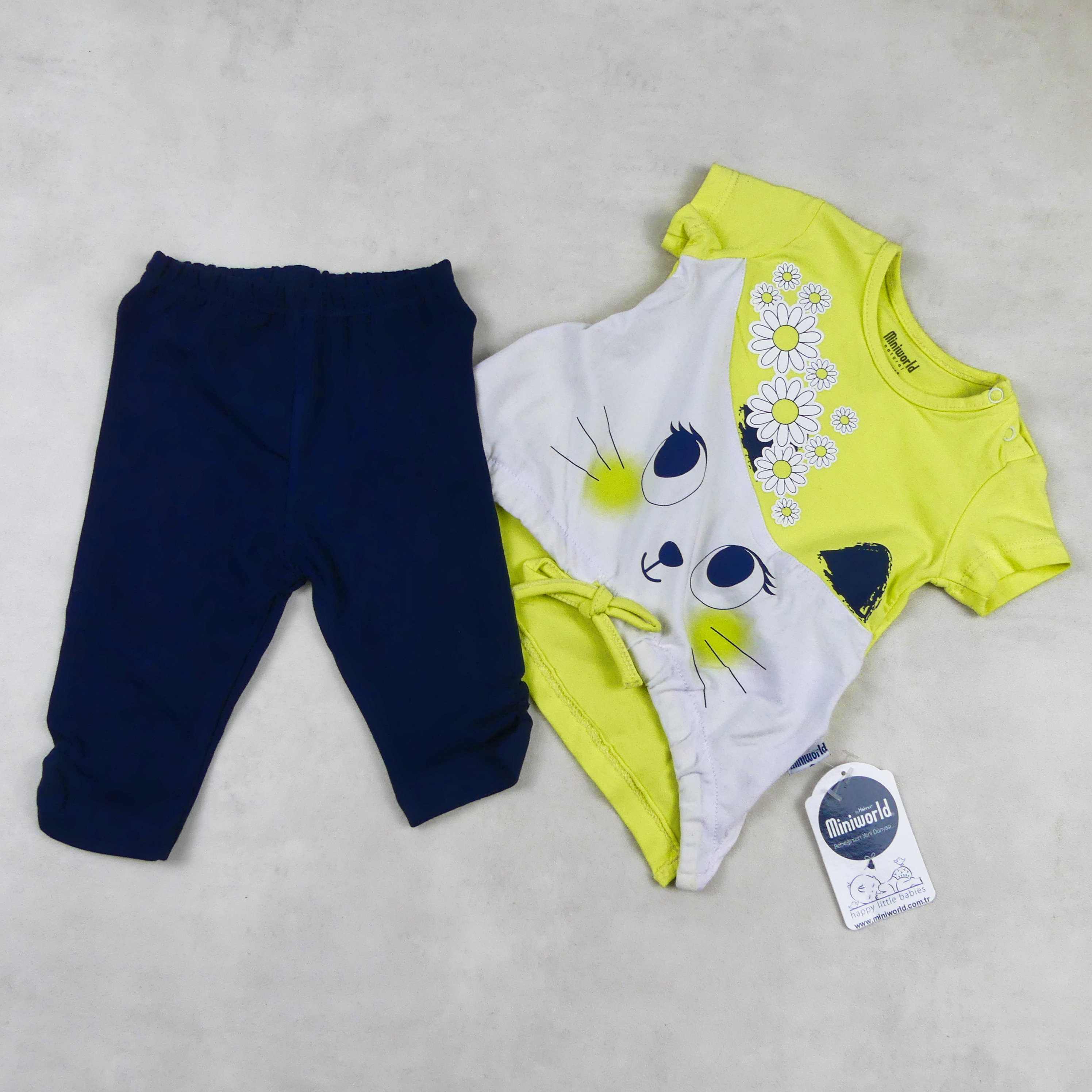 ENSEMBLE MINI WORLD JAUNE ET BLEU