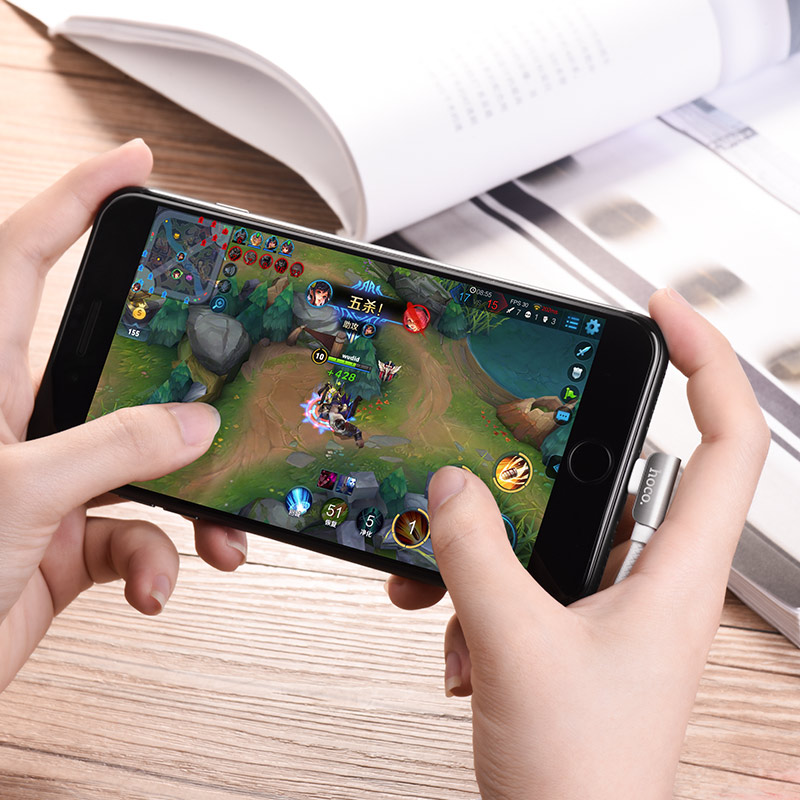 Câble USB vers Lightning « U42 Exquisite steel » de synchronisation des données de charge