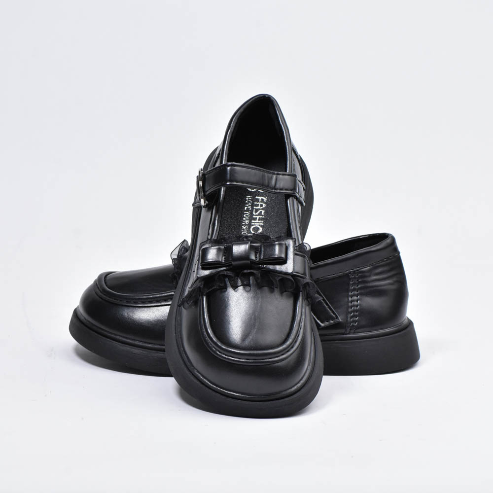 Chaussure Noir A boucles en Cœur