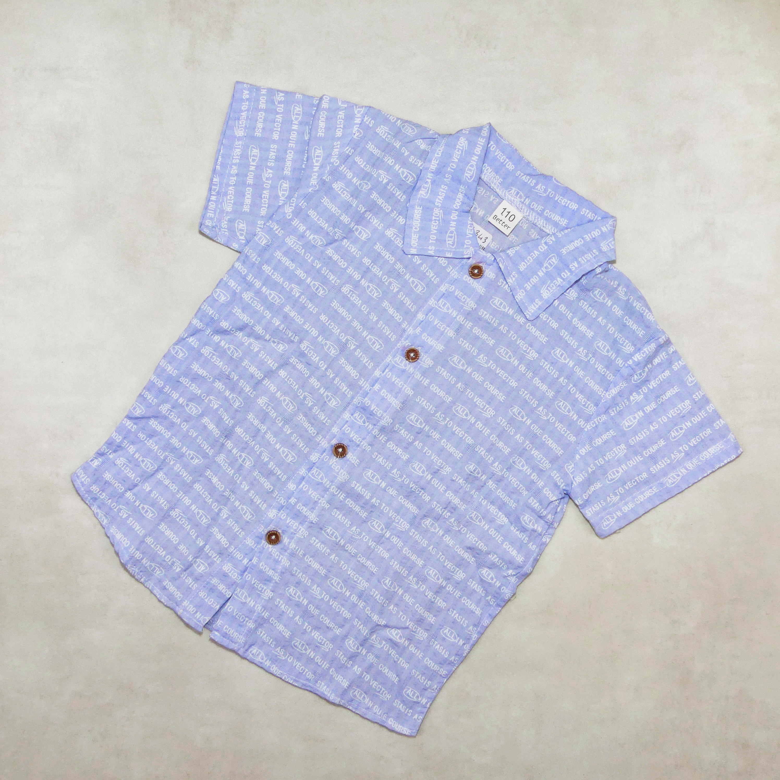 ENSEMBLE CHEMISIER BLEU AVEC SHORT jeans 