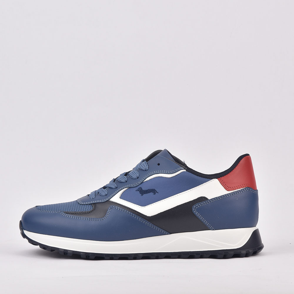 HARMONT AND BLAINE SCARPA UOMO CALF AZZURRO 