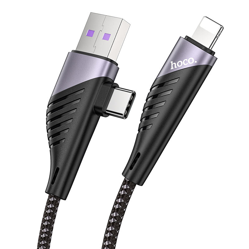 Câble 2-en-1 USB  Type-C vers Lightning U95 Freeway PD