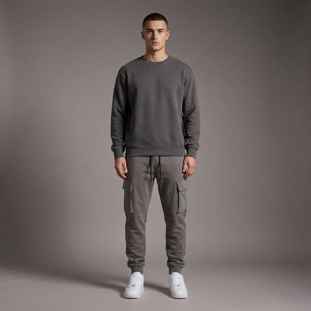 DEPART  JOGGING CARGO DEPART SLIM HOMME GRIS