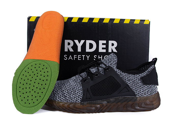 chaussures homme -stripes gris