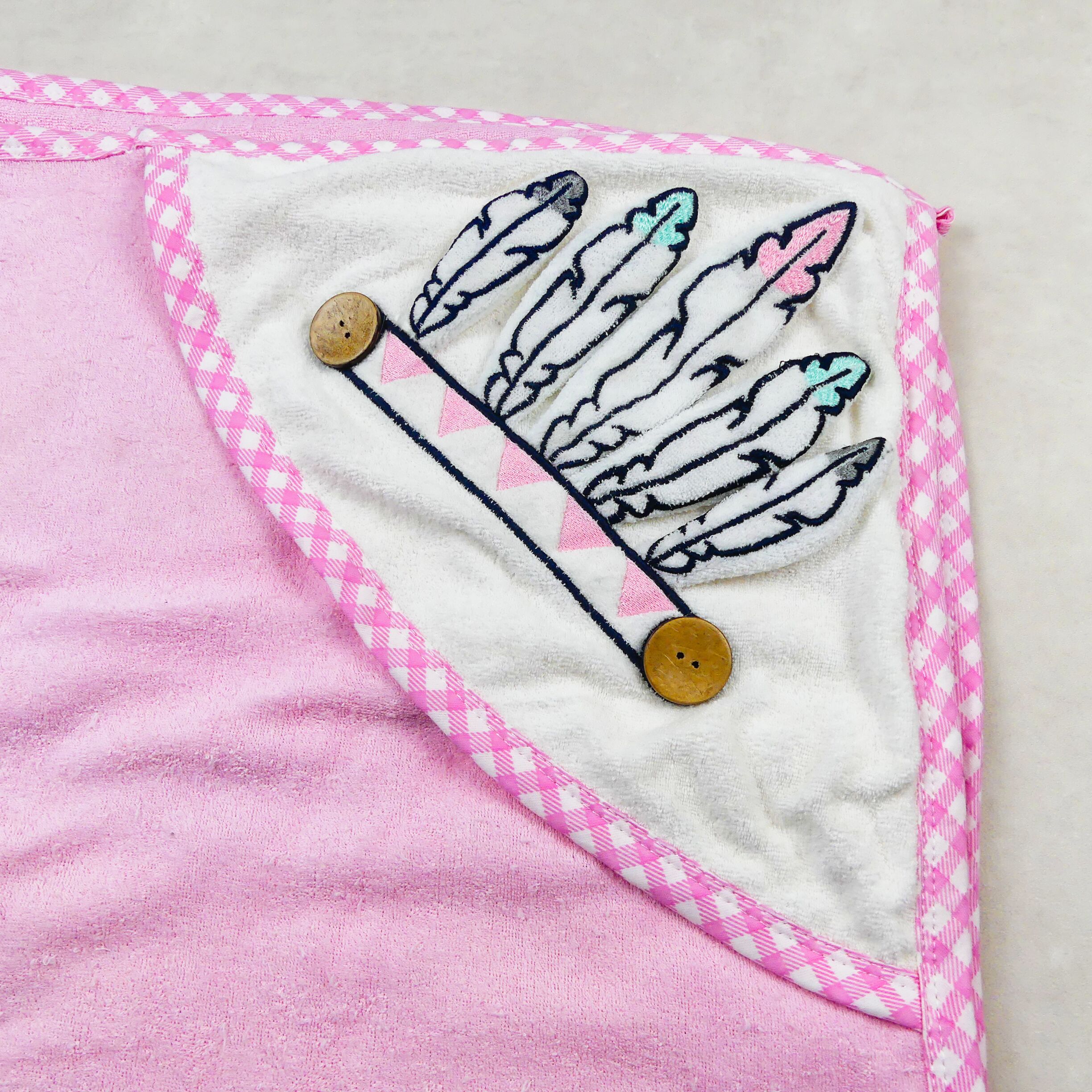 BABYLINE SERVIETTE BEBE 0049609-048 ROSE