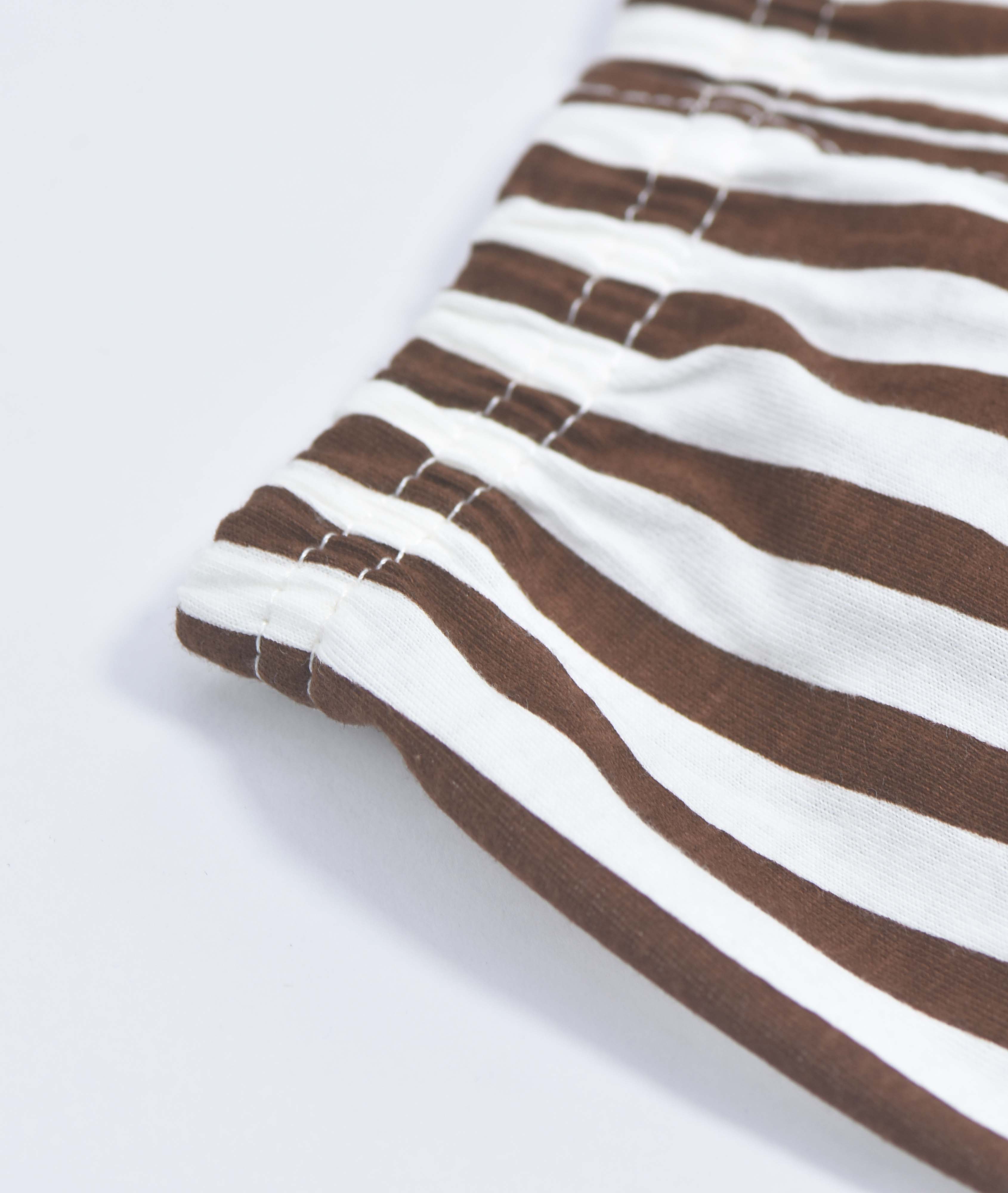 ENSEMBLE BLANC ET MARRON MOTIF -GWENS-