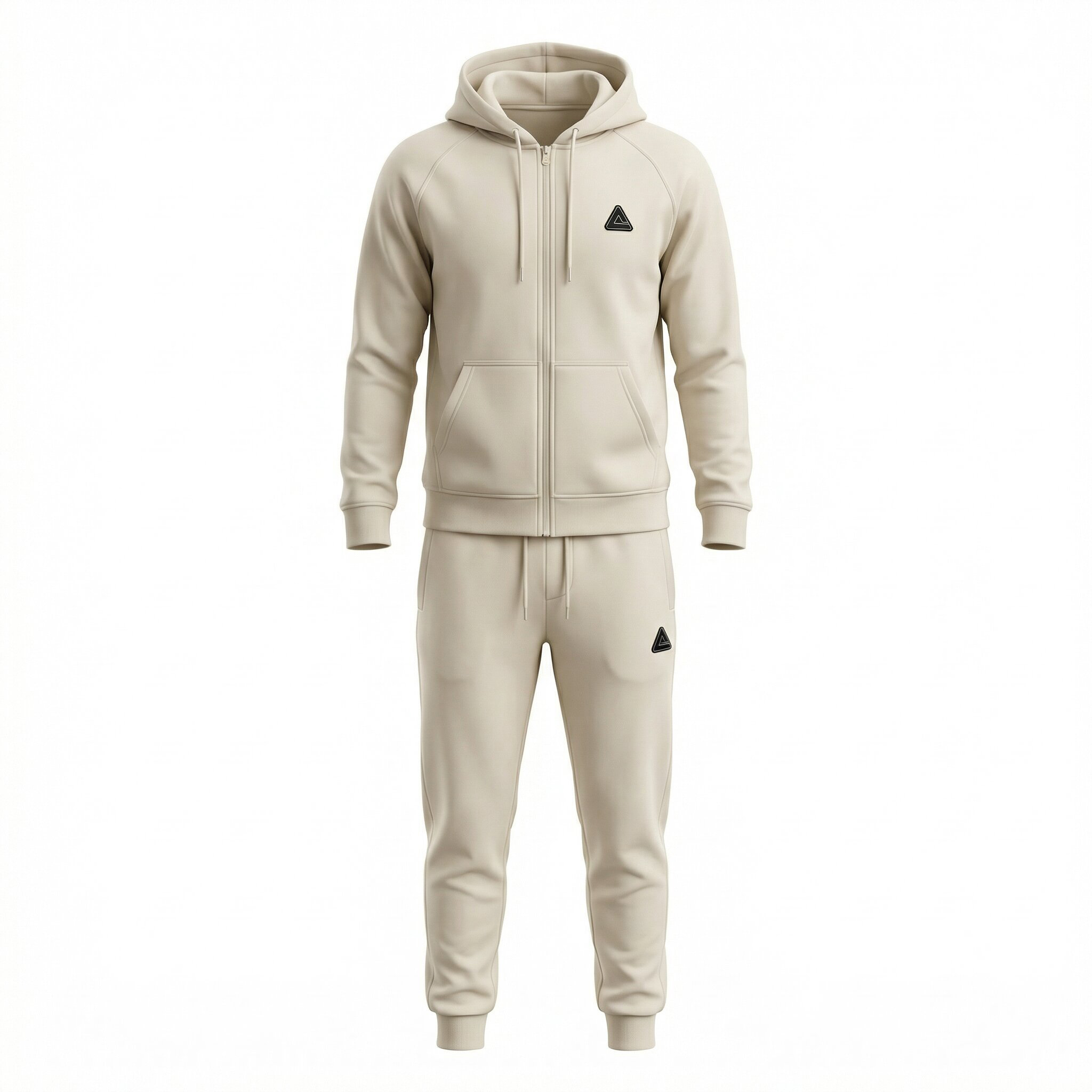 PEAK KNITTED TRACKSUIT WHITE BEIGE
