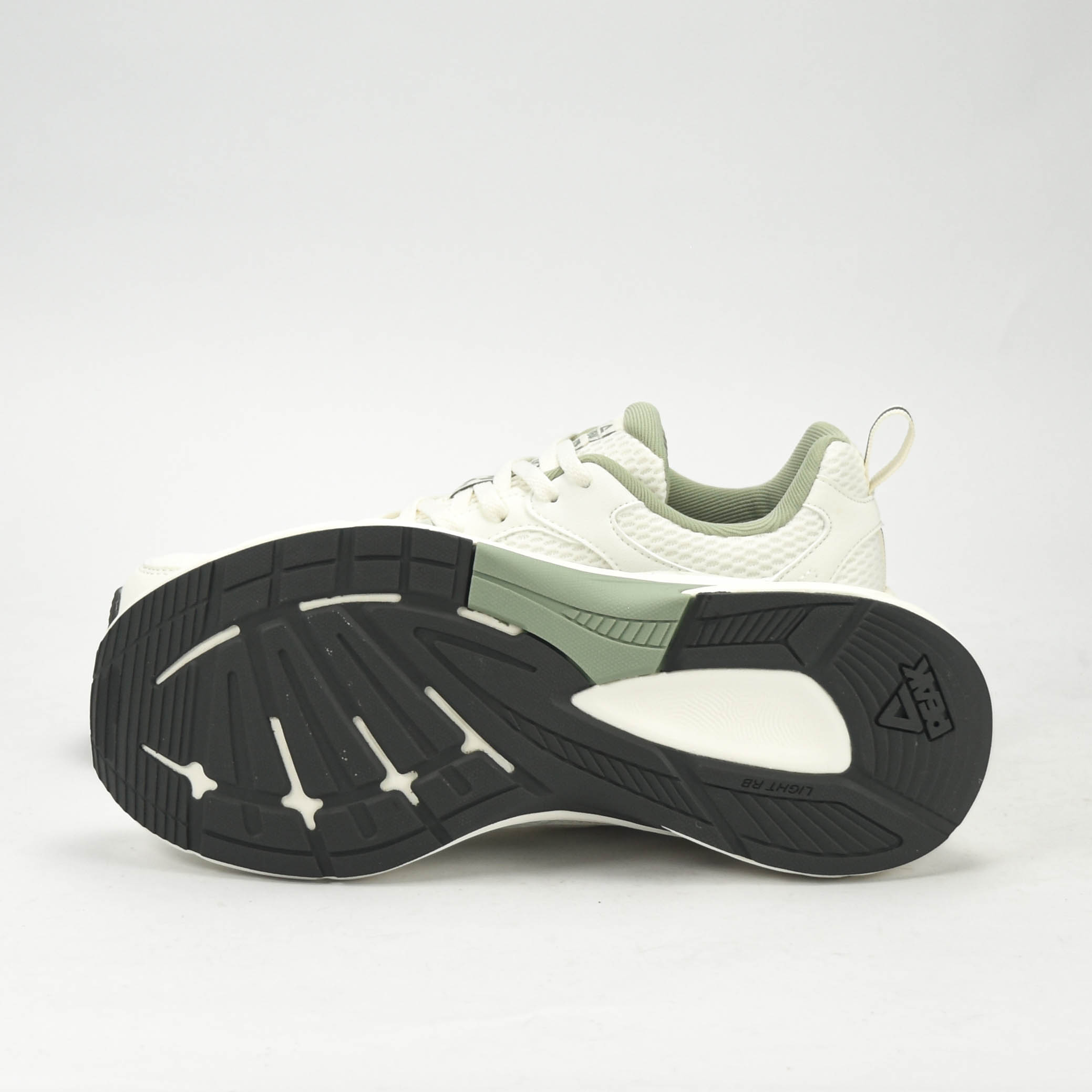 PEAK TRAINING RUNNING SHOES-WHITE/GREEN