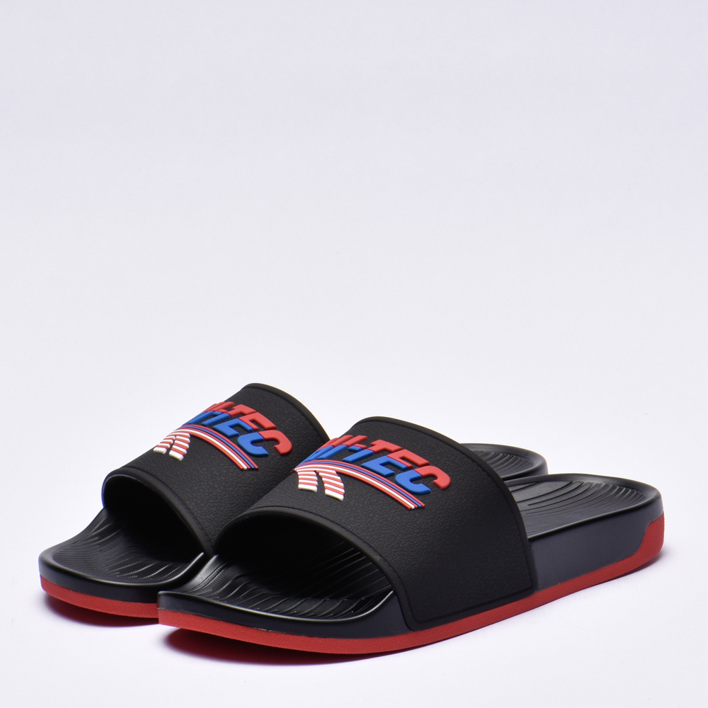 HI TEC HERITAGE SLIDE BLACK RED BLUE