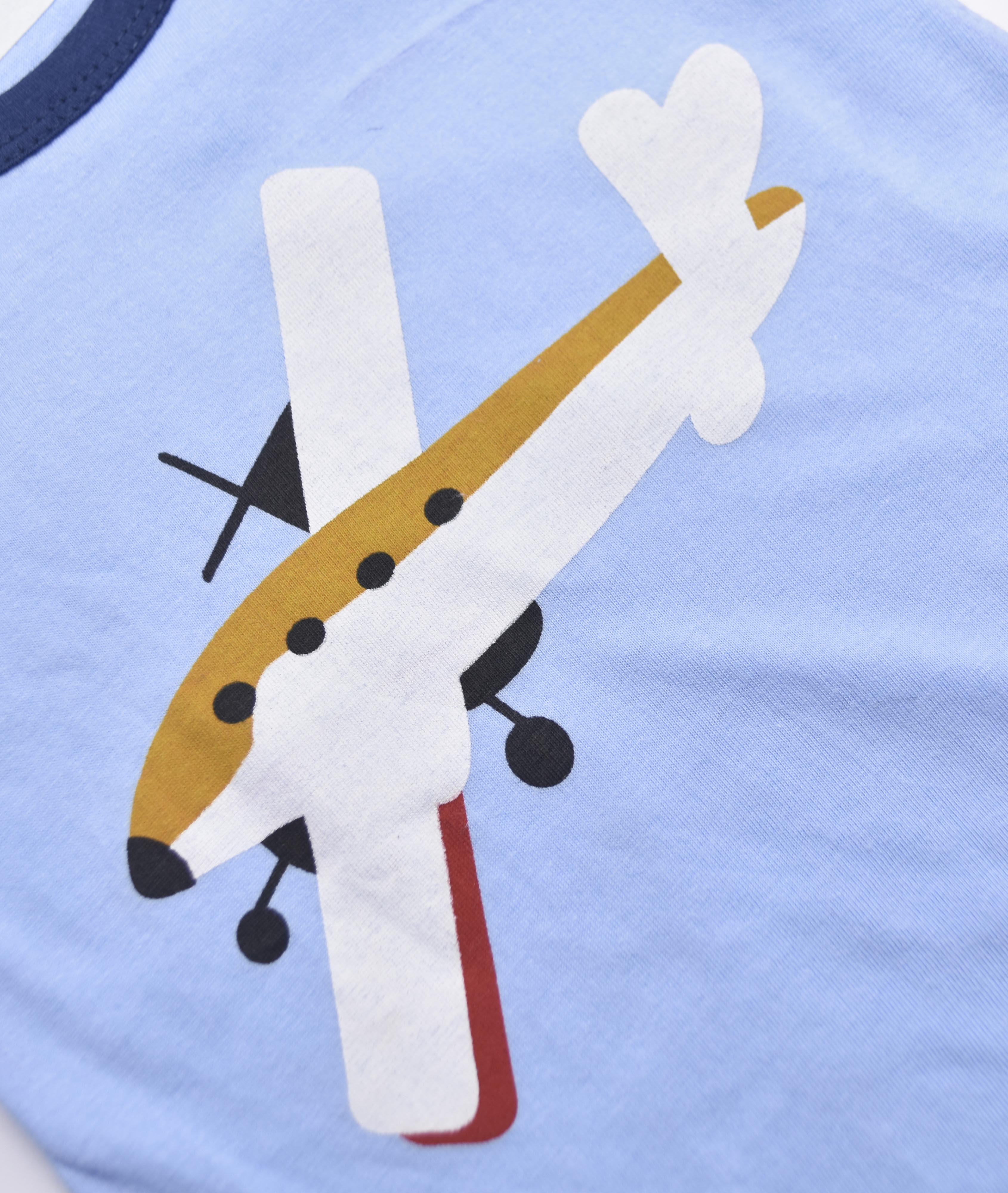 ENSEMBLE BLEU MOTIF - AVION -