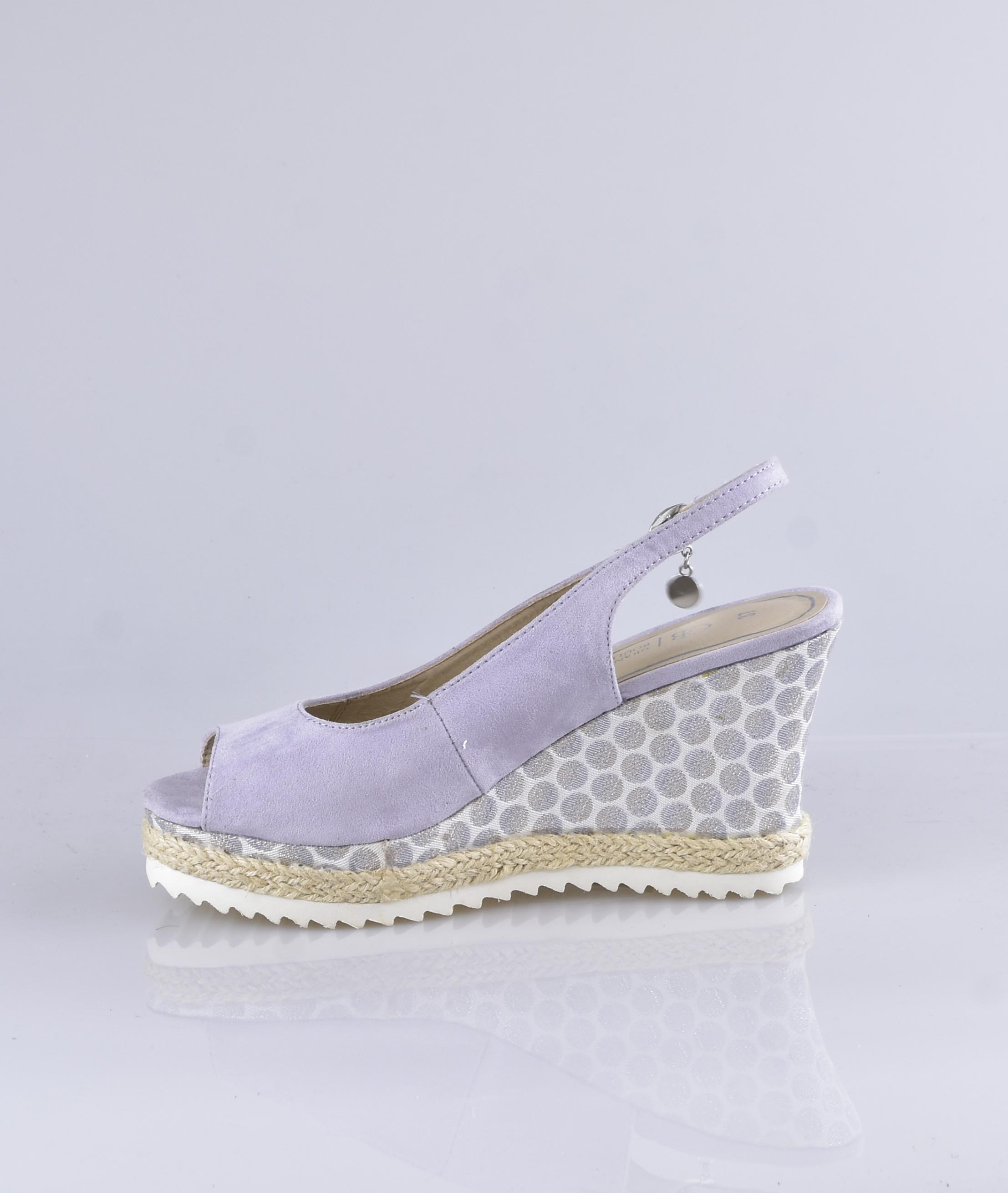 Sandale femme mauve GRANDS BOULEVARDS 81514053 S