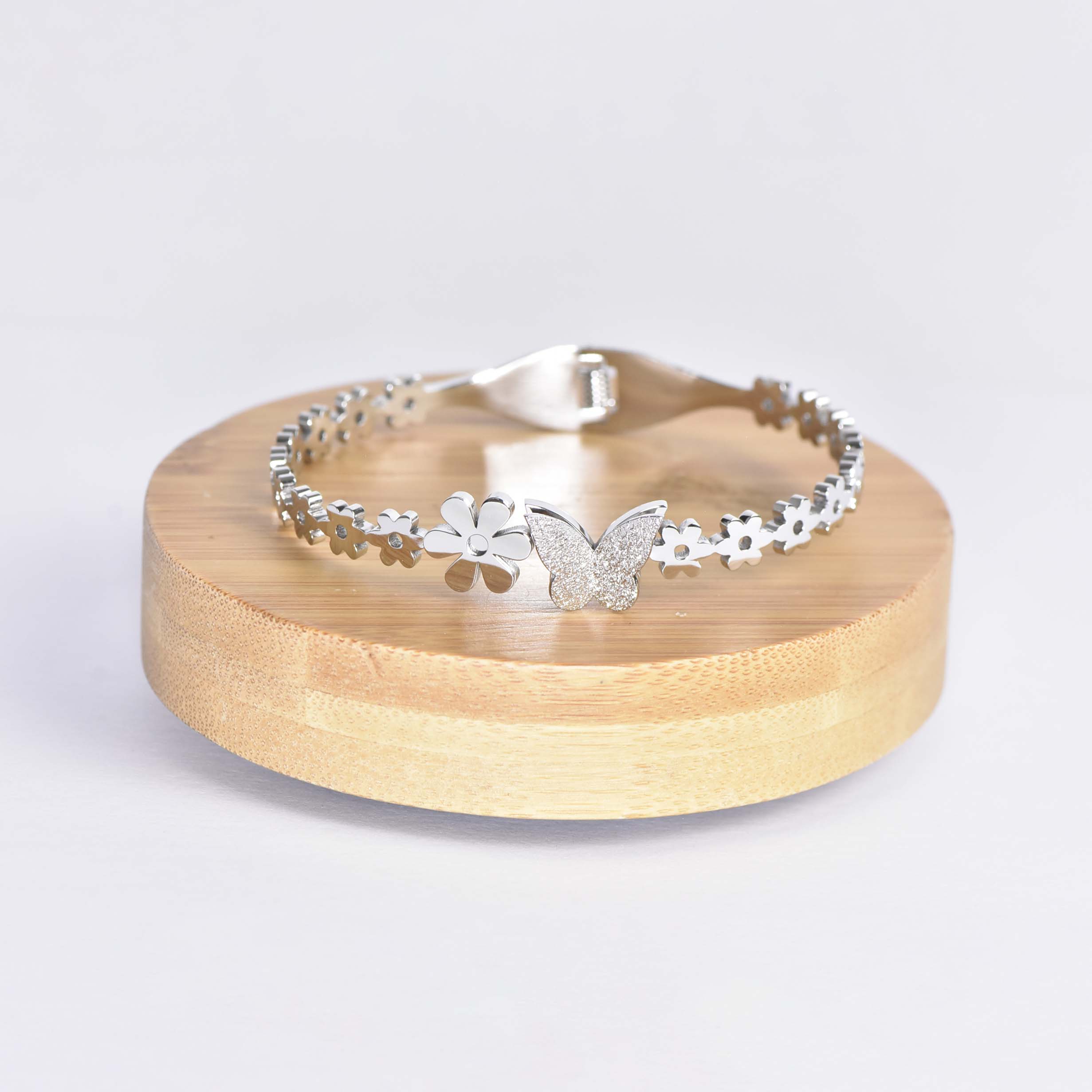 BRACELET PAPILLION-ROSE