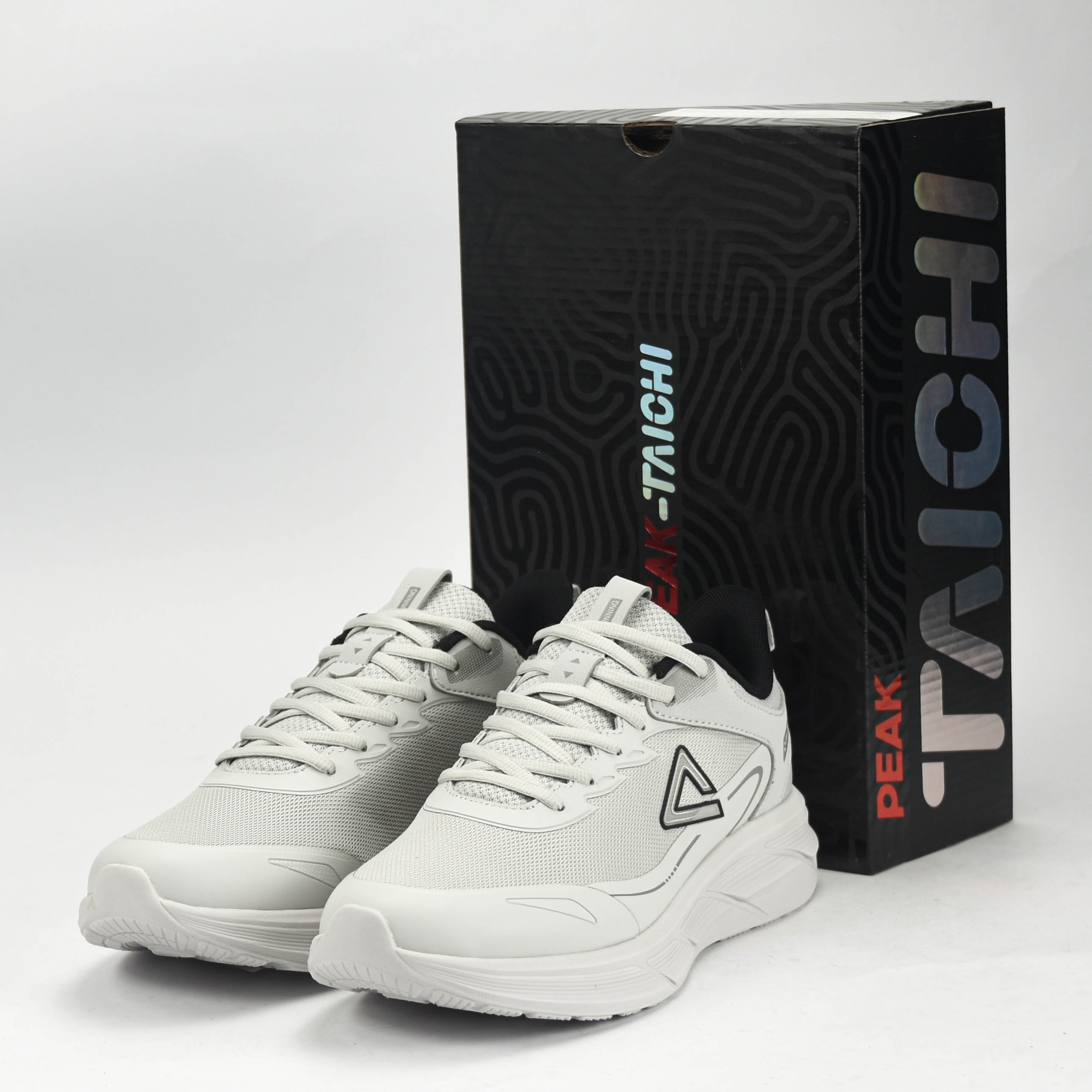 PEAK TRAINING RUNNING SHOES-GREY
