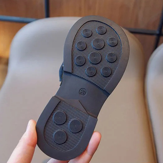 Chaussure Princesse Noir boucle carré noeud papillion 