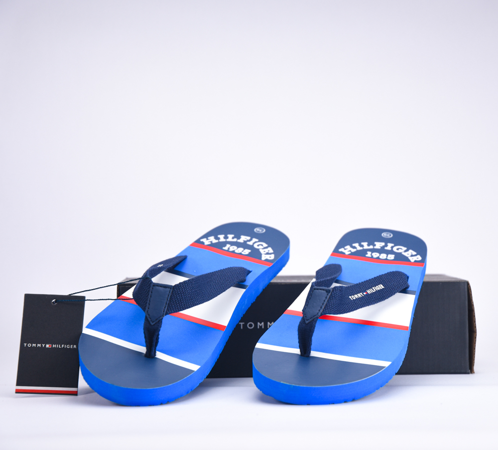 STRIPES FLIP FLOP BLUE