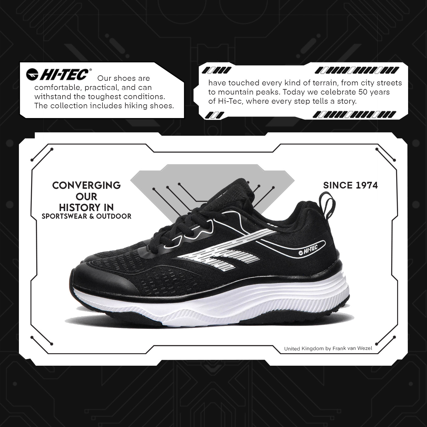 HI TEC COURTNEY W BLACK WHITE