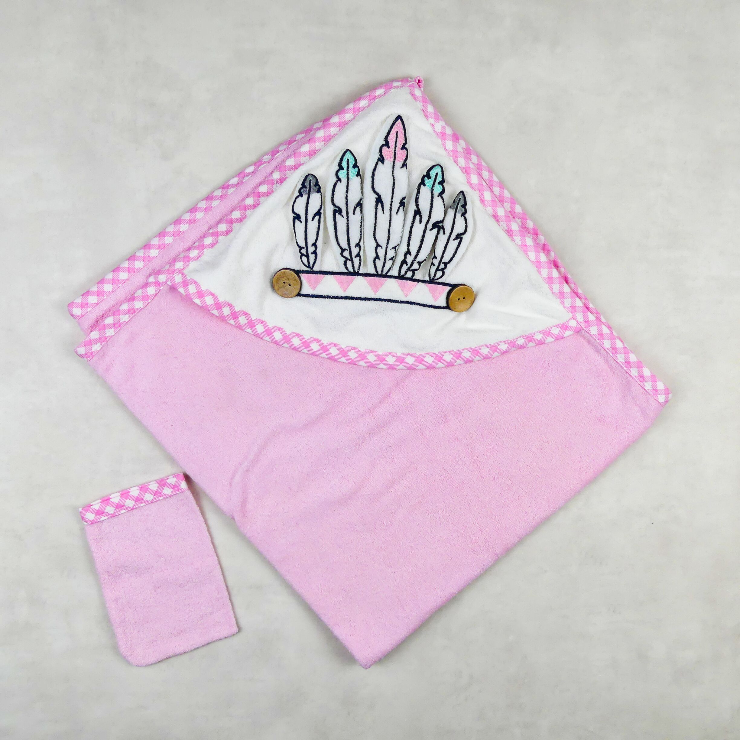 BABYLINE SERVIETTE BEBE 0049609-048 ROSE