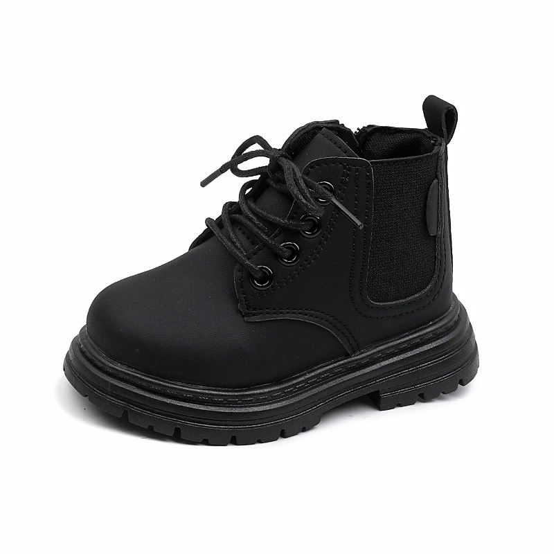 Bottes coordonnantes à lacets Noir Enfants