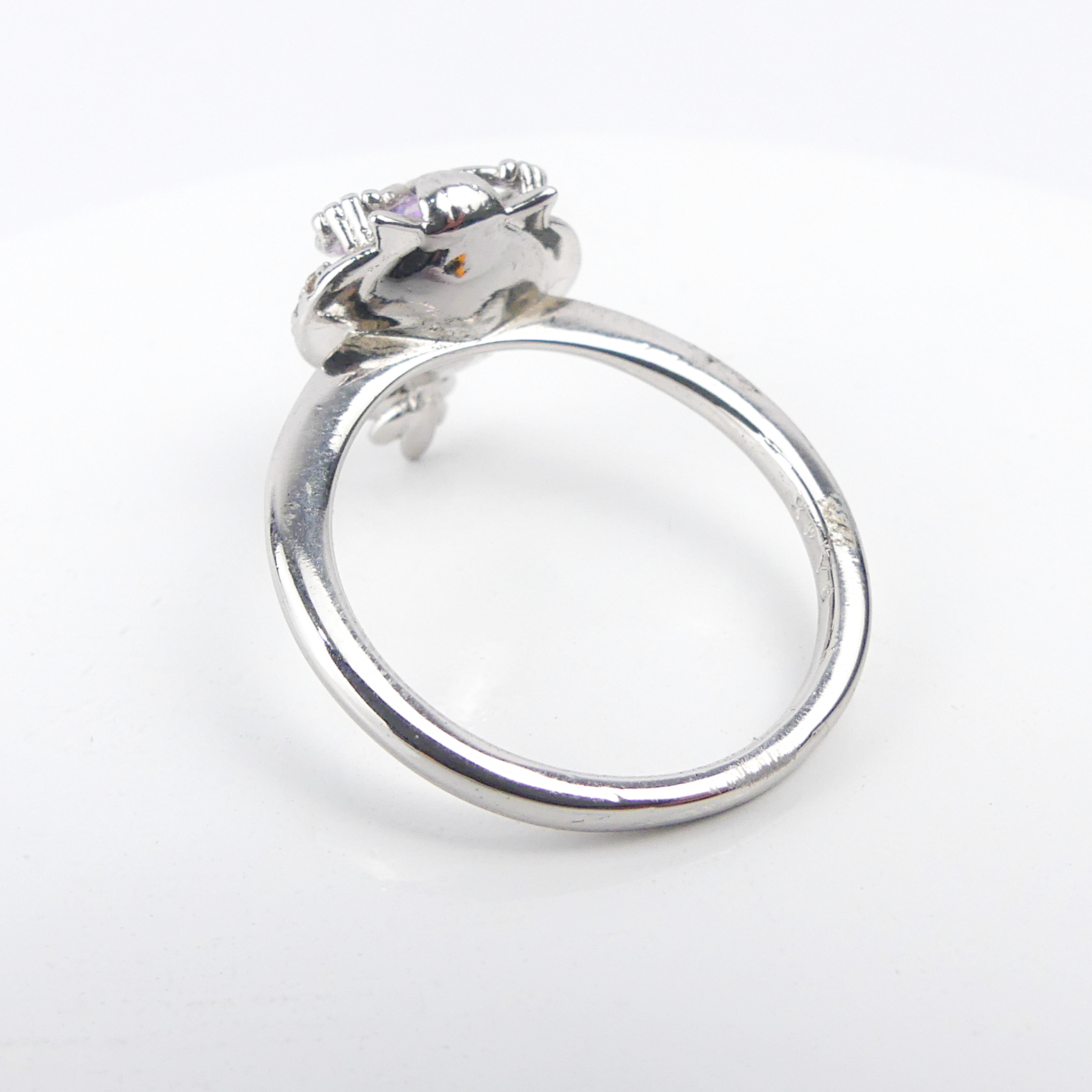  Bague pierre hibou Blue reflé