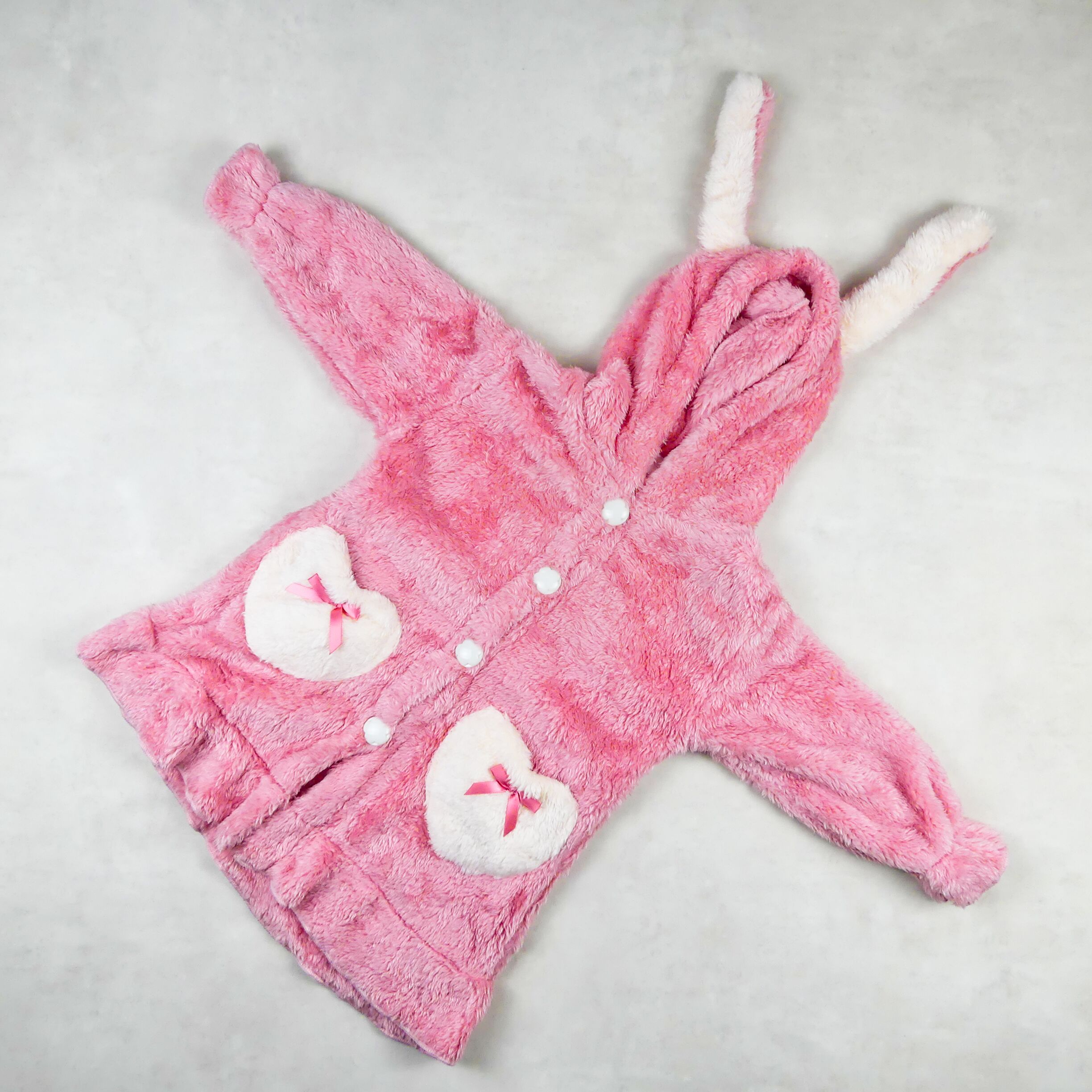 robe fourrure rose foncé (lapin)