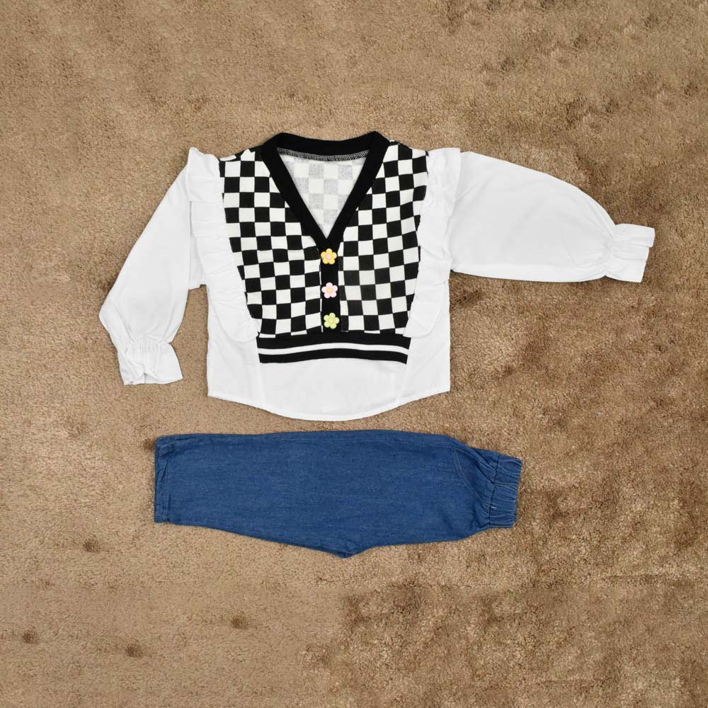 ENSEMBLE 2 PCS NOIR ET BLANC