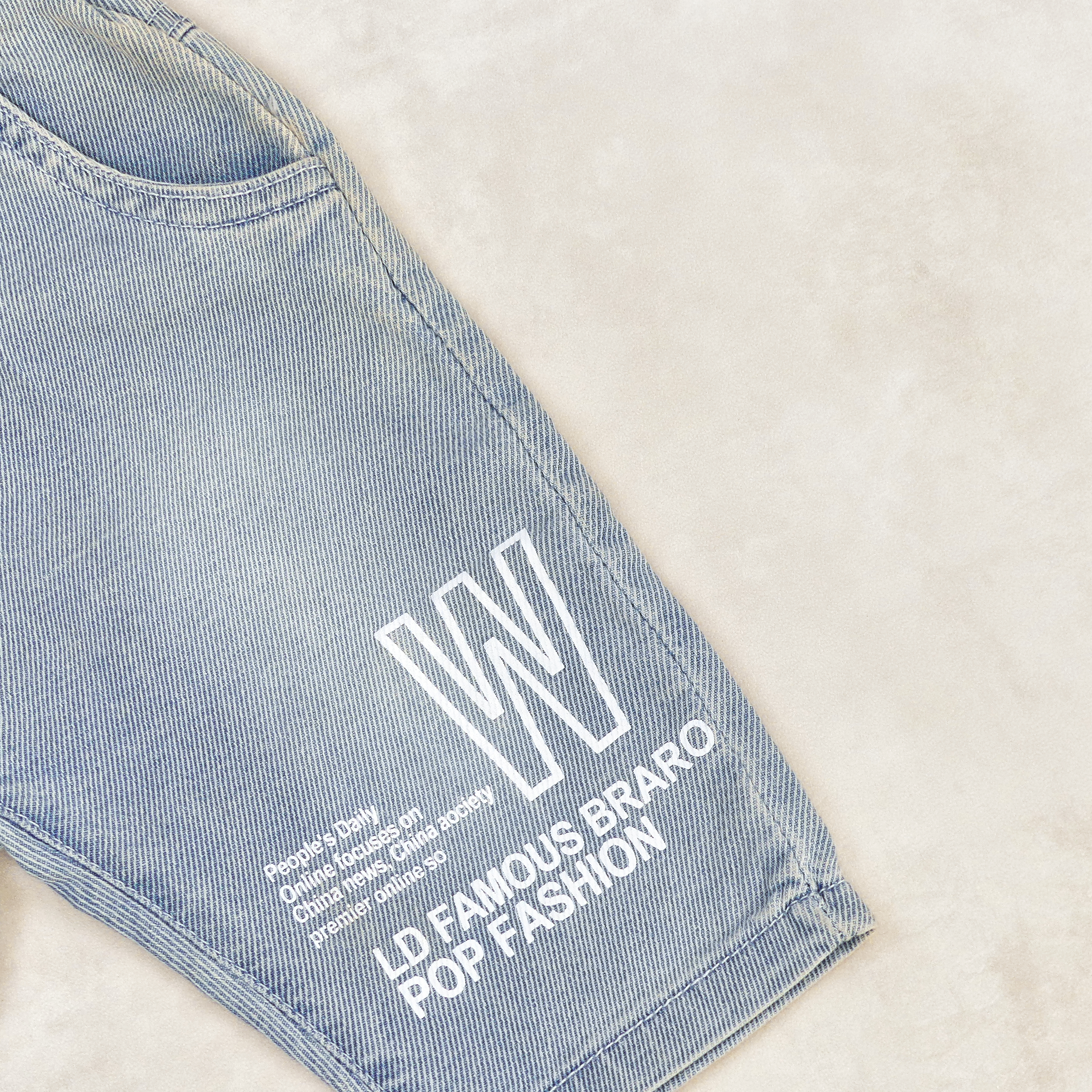 Pantalon jeans BLEU LD FAMOUS BRARO POP FASHION