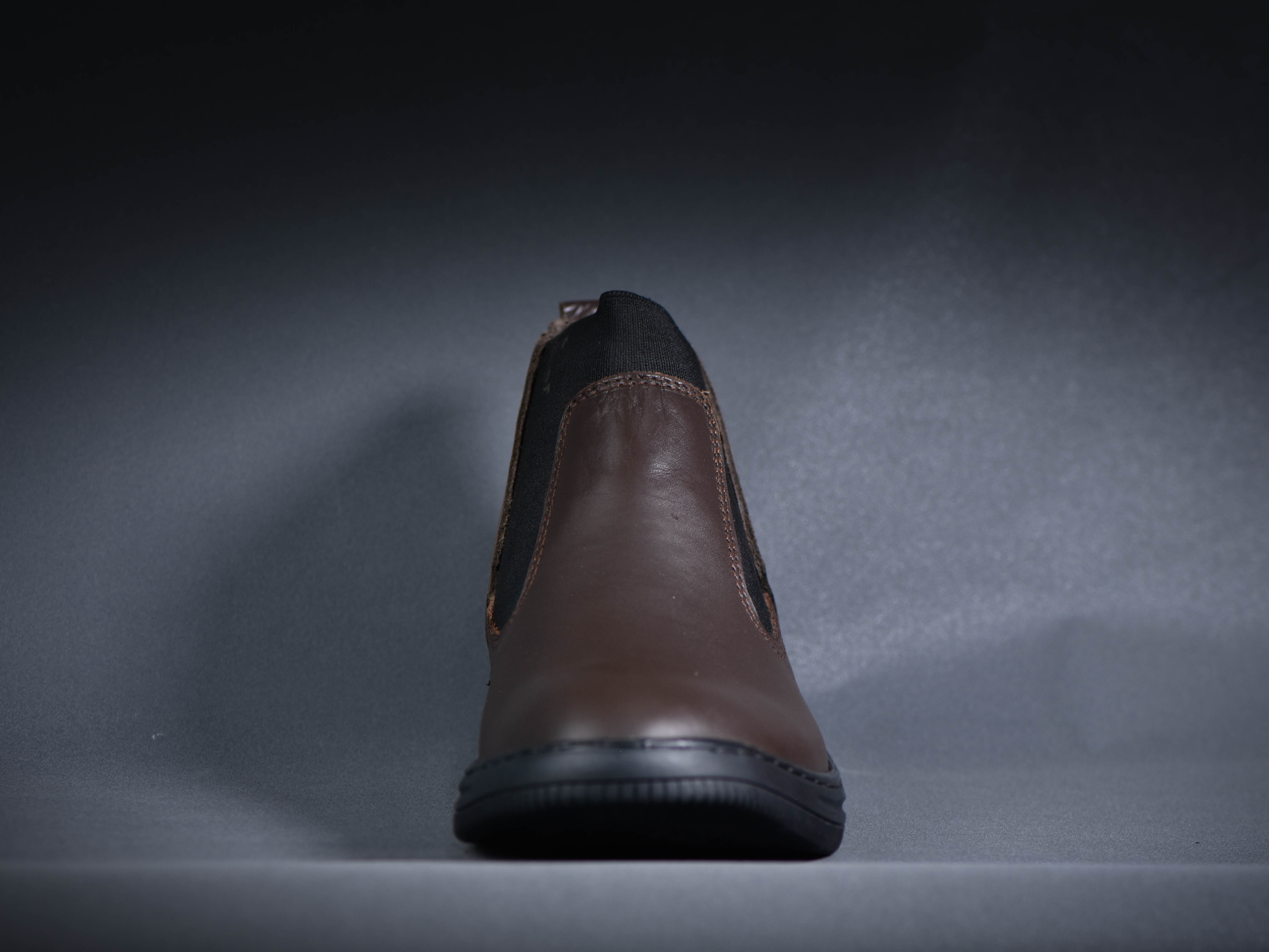 Chelsea boot orthopédique noir 