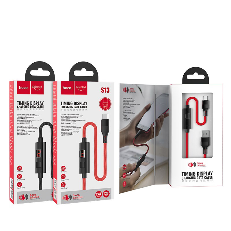 Cable USB to Type-C “S13 Central control” charging data sync with timer