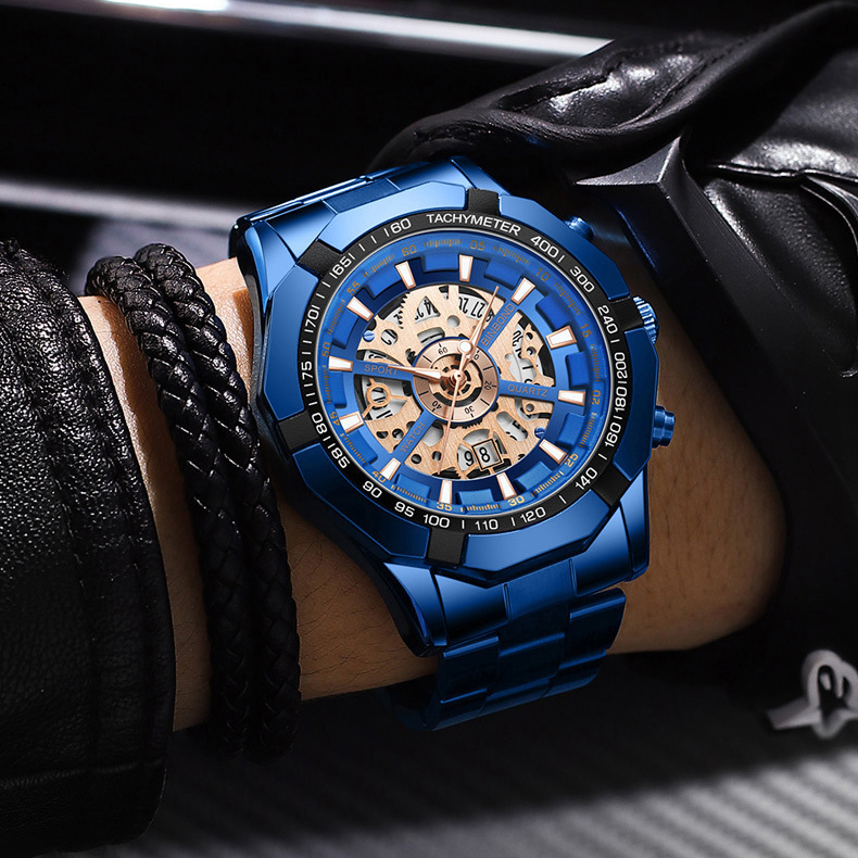 Montre Homme BINBOND SPORT BLEU