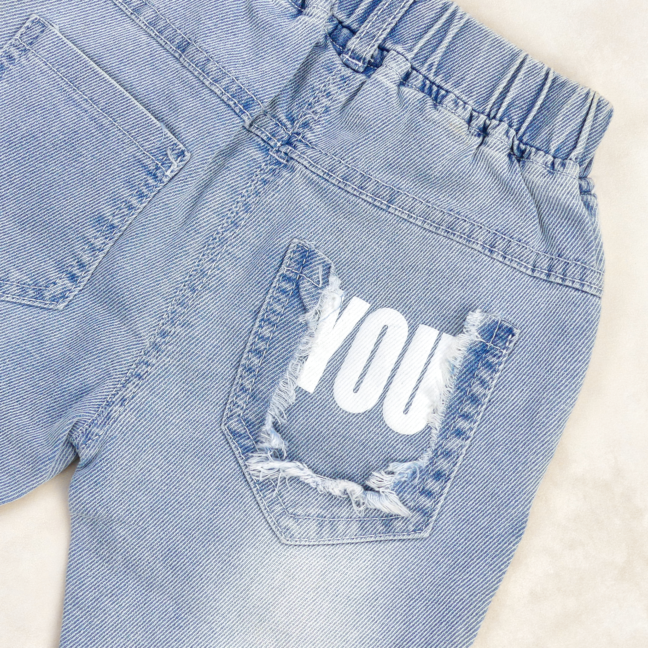 Pantalon jeans BLEU LD FAMOUS BRARO POP FASHION